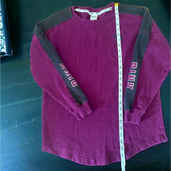 Victorias Secret PINK Long Sleeve Crewneck Sweatshirt Women’s Size Small - Picture 4 of 6